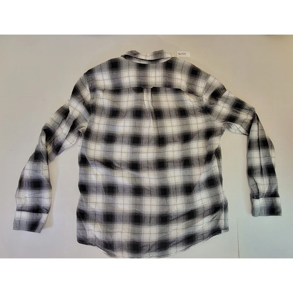 American Eagle Outfitters Long Sleeve Button Up‎ Shirt Men's L Gray